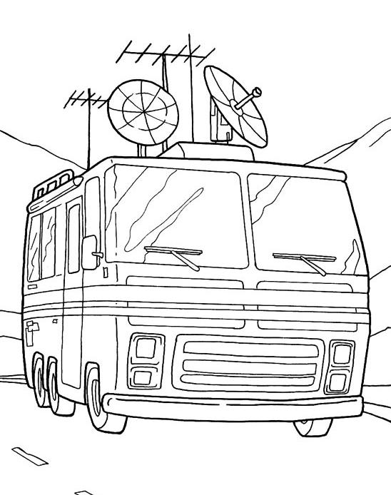 coloriage camping car de ben 10